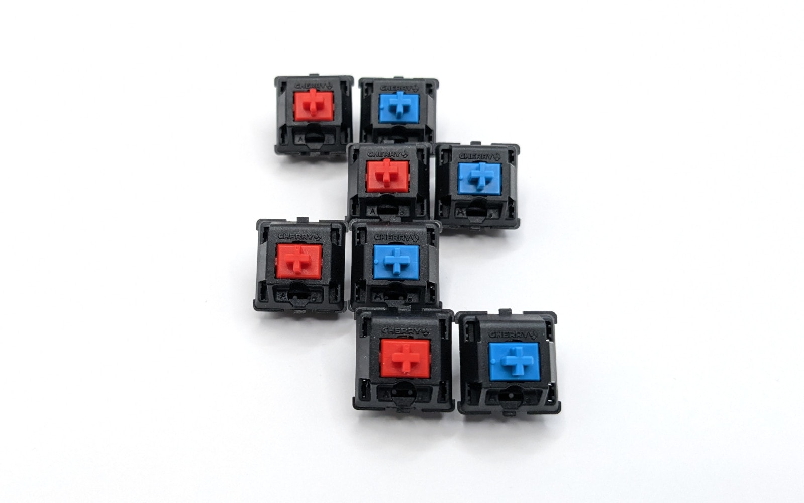 Cherry MX Red and MX Blue Mechanical Switches