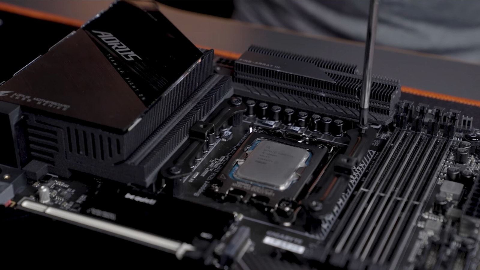 Installing CPU cooler mounting hardware